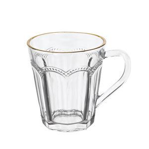 Xícara Para Chá Belle Epoque Fio Dourado 180Ml Lyor