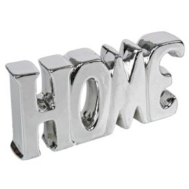 Palavra Decorativa Home 18,5Cm Lyor - Prata