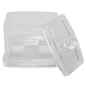 Porta Cotonete/Algodao 9,3X8x9,9Cm - Transparente