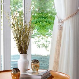 Abraçadeira Infinity Franjas Bella Arte - Pérola