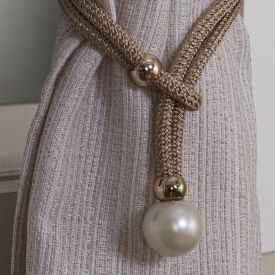 Abraçadeira Pérola Bella Arte - Champagne