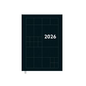 Agenda Costurada 2026 Compacta 176 Folhas Foroni - Preto