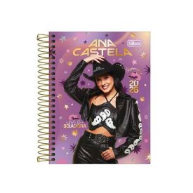 Agenda Espiral 2026 Ana Castela 160 Folhas Tilibra - Sortido