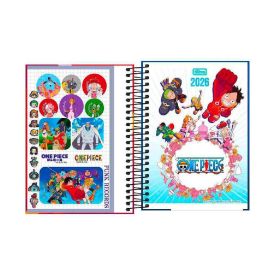 Agenda Espiral One Piece 2026 160 Folhas Tilibra - Sortido
