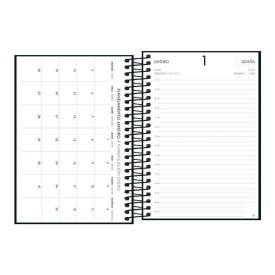 Agenda Espiral Executiva 2026 Napoli 176 Folhas Tilibra - Preto 