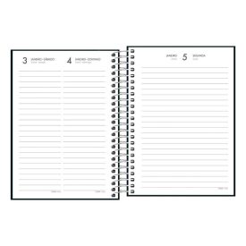 Agenda Espiral 2026 Pepper 160 Folhas Tilibra - Preto