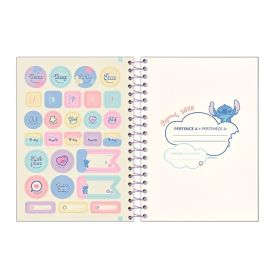 Agenda Espiral 2026 Stitch 176 Folhas Foroni - Sortido