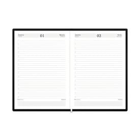 Agenda Costurada Executiva 2026 Capri 176 Folhas Foroni - Preto 