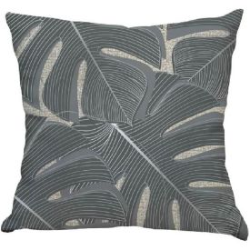 Almofada Decorativa Estampada Naturalle Havan Casa - Folhas Cinza