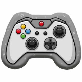 Almofada Decorativa Divertida Infantil Havan Casa - Controle Cinza