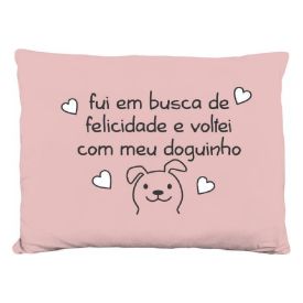 Almofada Funny Animais 35X45 cm Havan Casa - Rosa Doguinho