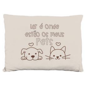 Almofada Funny Animais 35X45 cm Havan Casa - Bege Meus Pets
