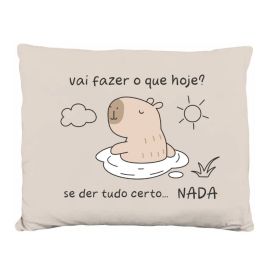 Almofada Funny Capivara 35X45 cm Havan Casa - Bege Nada