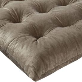 Almofada Para Assento Futton 42X42cm Veludo Italiano - Taupe