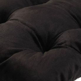 Almofada Para Assento Futton 42X42cm Veludo Italiano - Preto