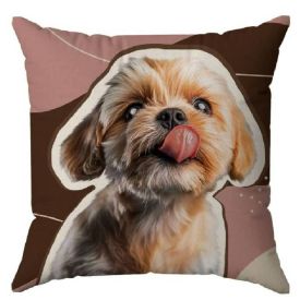 Almofada Decorativa 43X43 cm Pets Havan Casa - Yorkie Marrom