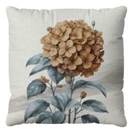 Almofada Veludo 48X48cm Estampada Havan Casa - Hortência Azul