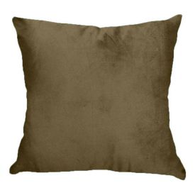 Almofada Veludo 48X48cm Liso Havan Casa - Marrom