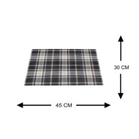 Americano Avulso Tramado Havan Casa 1 Pç - Xadrez Preto