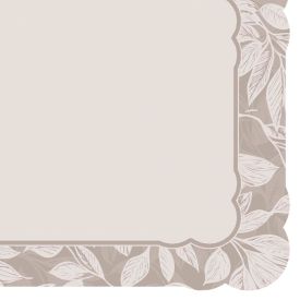 Fundo De Prato Viena 35 X 45 Cm Havan Casa - Folhas Cinza