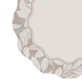 Fundo De Prato Viena 40 Cm Havan Casa - Folhas Cinza