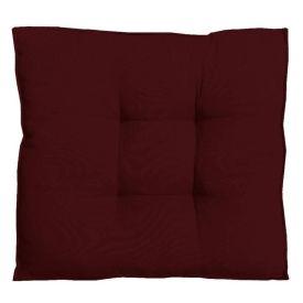 Assento de Veludo Futton 40X40 cm Havan Casa - Bordo