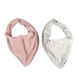 Babador Liso Kit com 2 Peças - Rosa e Mescla