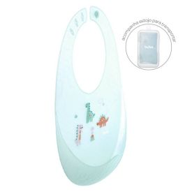 Babador Pega Migalhas Em Silicone Buba - Dino