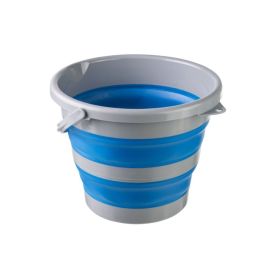 Balde Dobravel Bompack 10 Litros - Azul e Branco