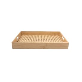 Bandeja De Bambu Retangular Havan Casa -  39Cm