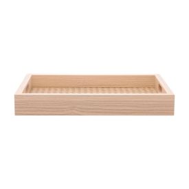 Bandeja De Mdf Com Fundo Treliça Lyor 30 Cm - Bege