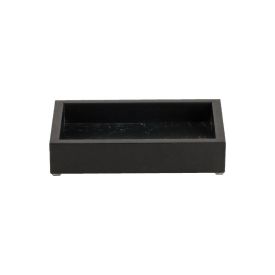 Bandeja Decorativa Espelhada Bw Quadros 22 Cm - Preto 
