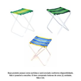 Banqueta Dobrável De Aço Pintado Mor - Diversos