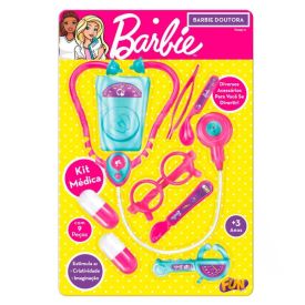 Barbie Doutora Kit Médica 9 Peças Fun - F0057-9