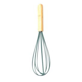 Batedor Fouet De Silicone Com Cabo De Bambu Havan Casa - Verde