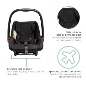 Bebê Conforto Pomo Infanti - Preto
