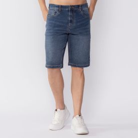 Bermuda Masculina Jeans Tradicional Marc Alain Azul Escuro