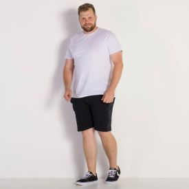 Bermuda Molecotton Masculina Plus Size Nicoboco Plus Preto