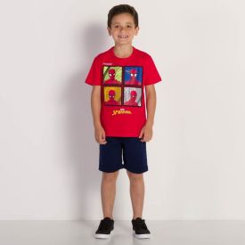 Bermuda Sarja 4 a 10 anos Jogger Menino Hot Dog