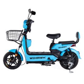 Bicicleta Elétrica Wehawk Basket Wx-03 500W com Bateria 48V Azul Miami - 258327
