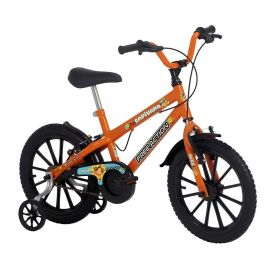 Bicicleta Infantil Aro 16 Mtb Laranja Soft Capivara - Free Action