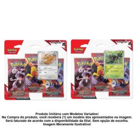 Blister Triplo Pokémon Rivais Predestinados Copag - Sortido