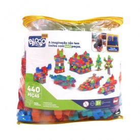 Blocos De Constru&ccedil;&atilde;o Infantil 440 Pe&ccedil;as Dismat - XK110