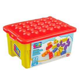 Blocos De Montar Boxblok 22 Peças Dismat - MK165