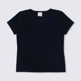 Blusa 12 a 16 anos Cotton Básica Marmelada Preto