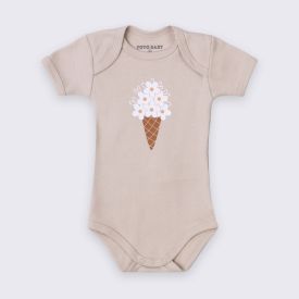 Body Bebê Menina Manga Curta Estampado Yoyo Baby Estampado 4