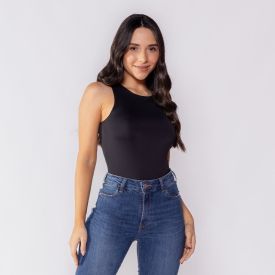 Body Feminino Básico De Microfibra Patricia Foster