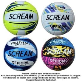 Bola De Vôlei Scream Havan Toys - Sortido