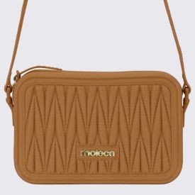 Bolsa Feminina Transversal Moleca - Amêndoa 