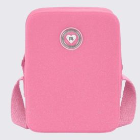 Bolsa Infantil Molekinha Alça Transversal Glitter Moleca - Rosa